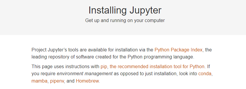 jupyter notebook instalación