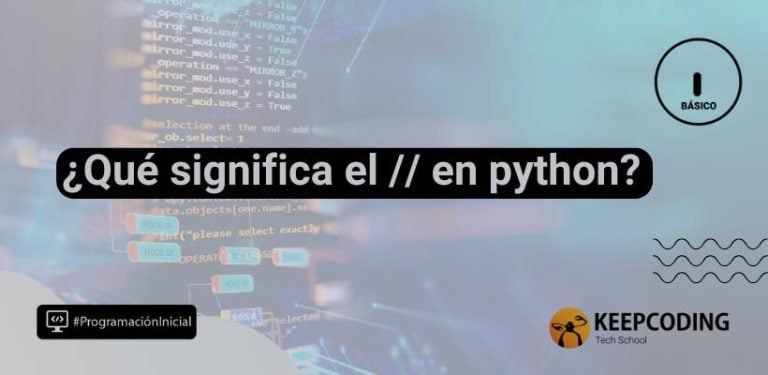 simbolo // en python