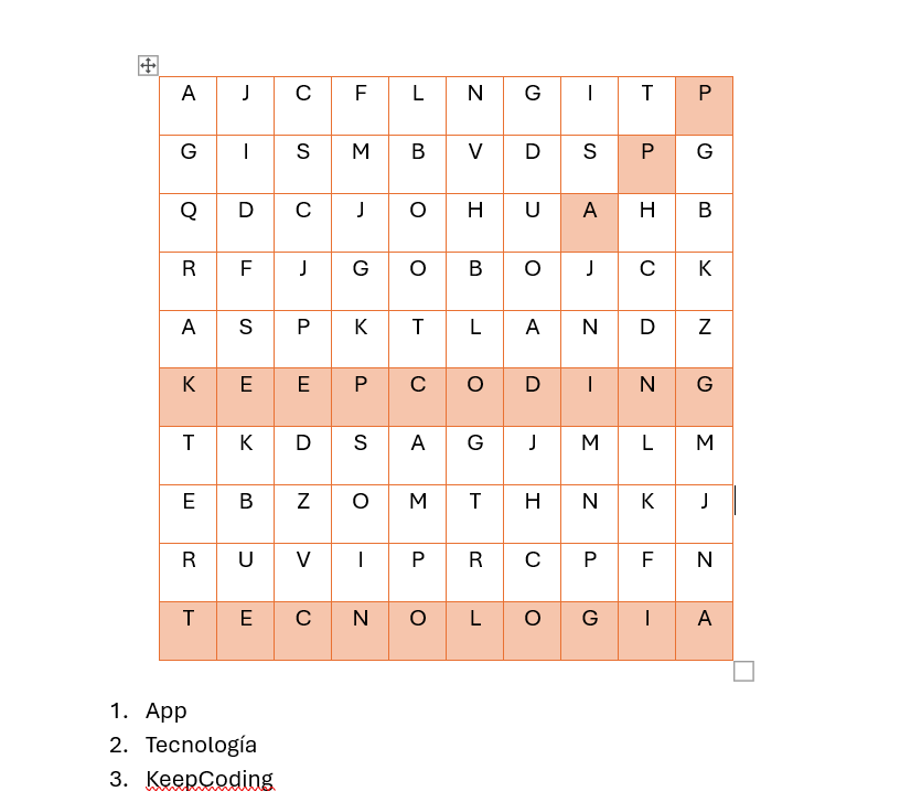 ¿Cómo hacer una sopa de letras en Word? Guía fácil y rápida