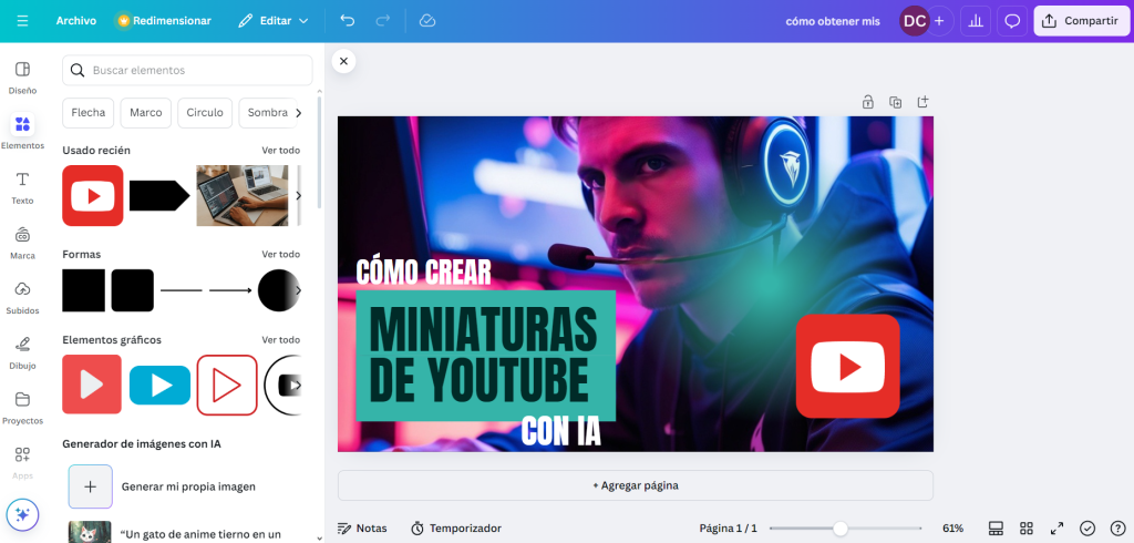 IA para hacer miniaturas de YouTube: Guía completa para crear imágenes