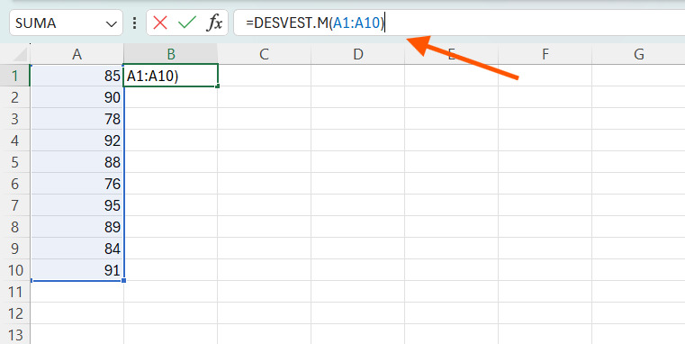 Aprende a calcular la desviación típica en Excel de forma sencilla