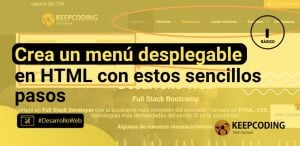 Crea un menú desplegable en HTML con estos sencillos pasos