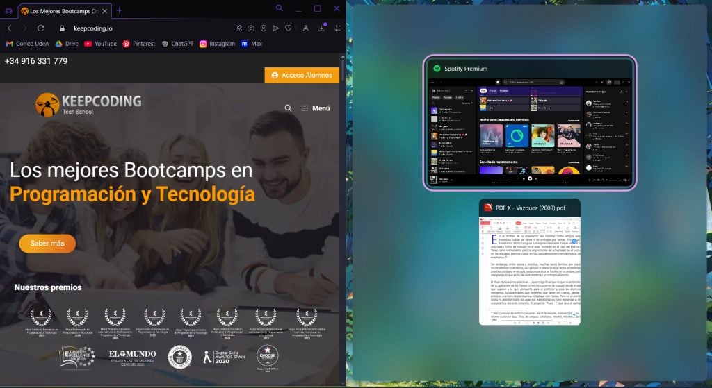 ¿Cómo dividir la pantalla en dos en Windows? Guía completa