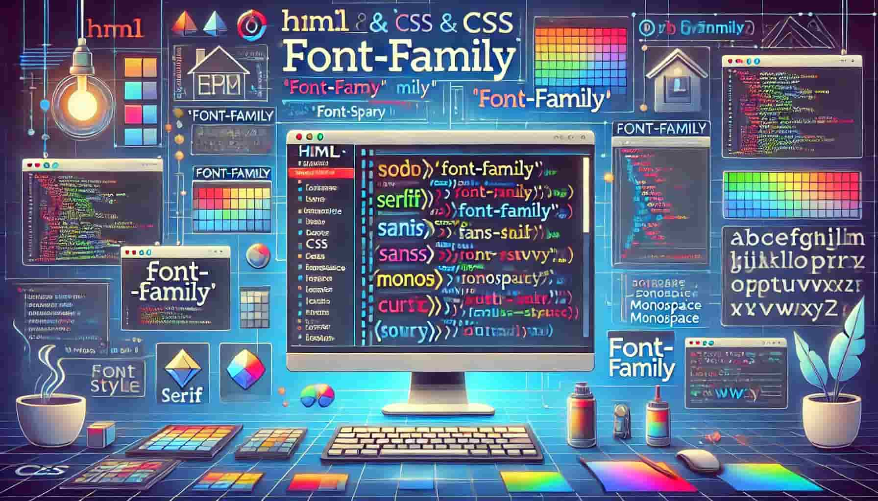 qué es FontFamily en HTML