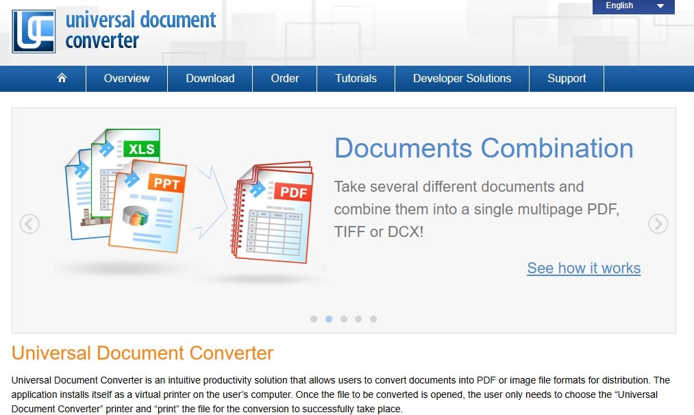 universal document converter convertir HTML en JPG