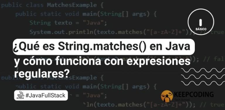 ¿Qué es String.matches() en Java y cómo funciona con expresiones regulares?