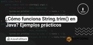 ¿Cómo funciona String.trim() en Java? Ejemplos prácticos