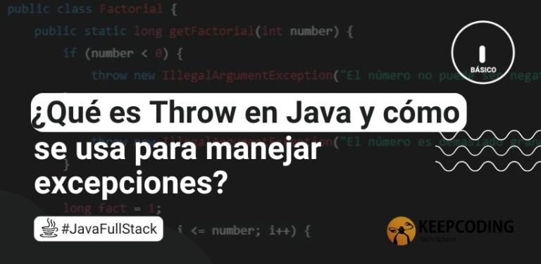 ¿Qué es Throw en Java y cómo se usa para manejar excepciones?