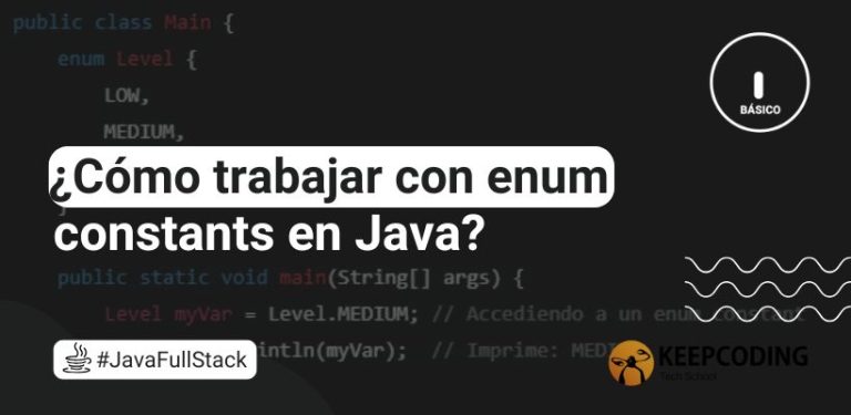 ¿Cómo trabajar con enum constants en Java?