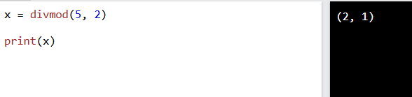 divmod() en Python