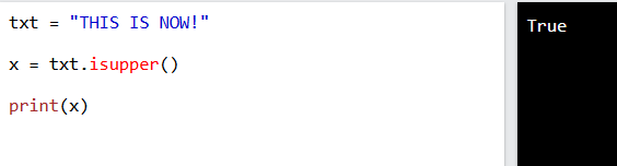 str.isupper() en Python