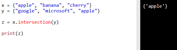 set.intersection() en Python