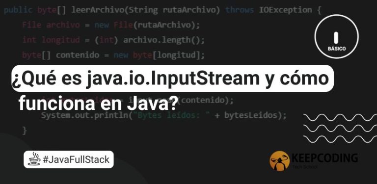 ¿Qué es java.io.InputStream y cómo funciona en Java?