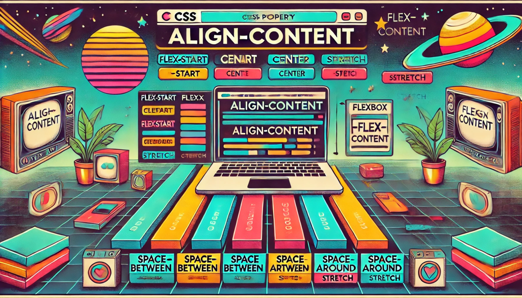 Align-content en CSS para distribuir el espacio entre líneas de un contenedor