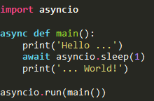 import asyncio en Python