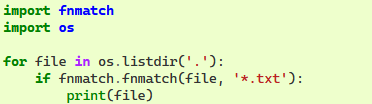 import fnmatch