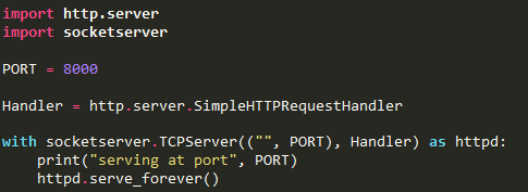 import http.server 