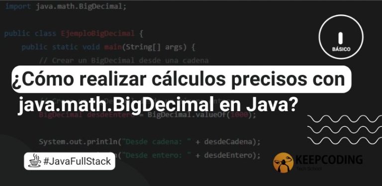 ¿Cómo realizar cálculos precisos con java.math.BigDecimal en Java?