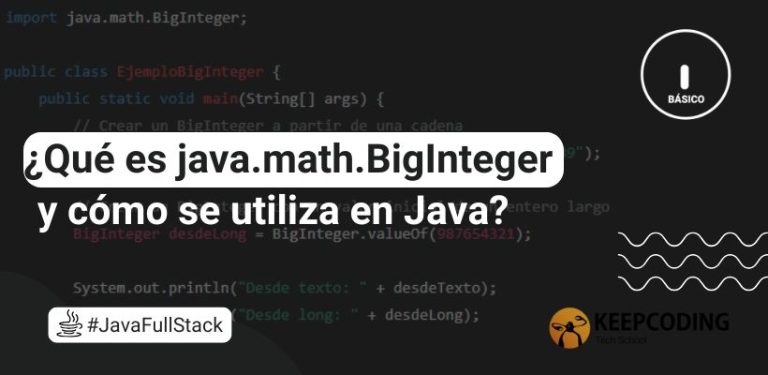 ¿Qué es java.math.BigInteger y cómo se utiliza en Java?