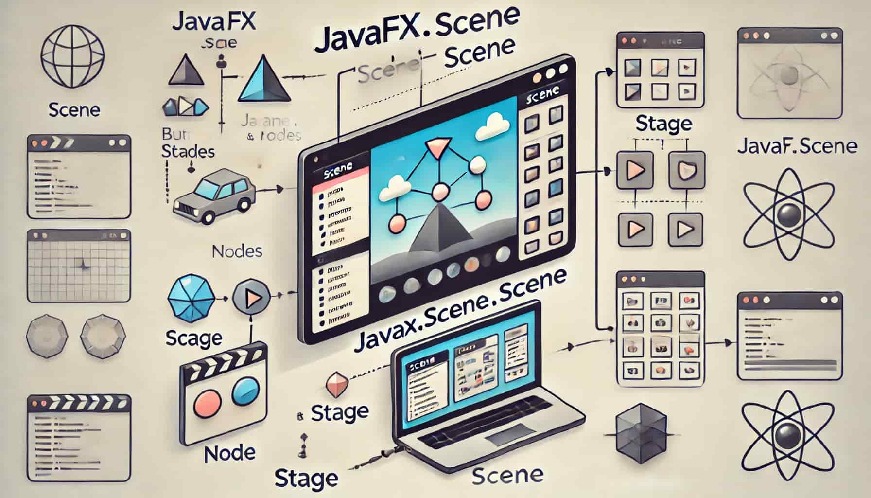 javafx.scene.Scene qué es