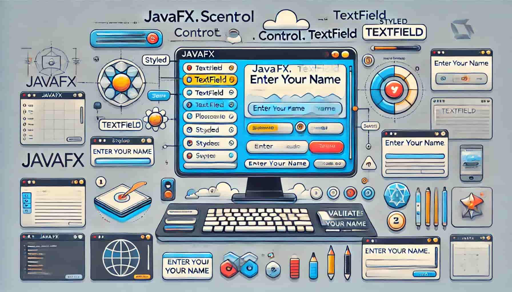 javafx.scene.control.TextField qué es