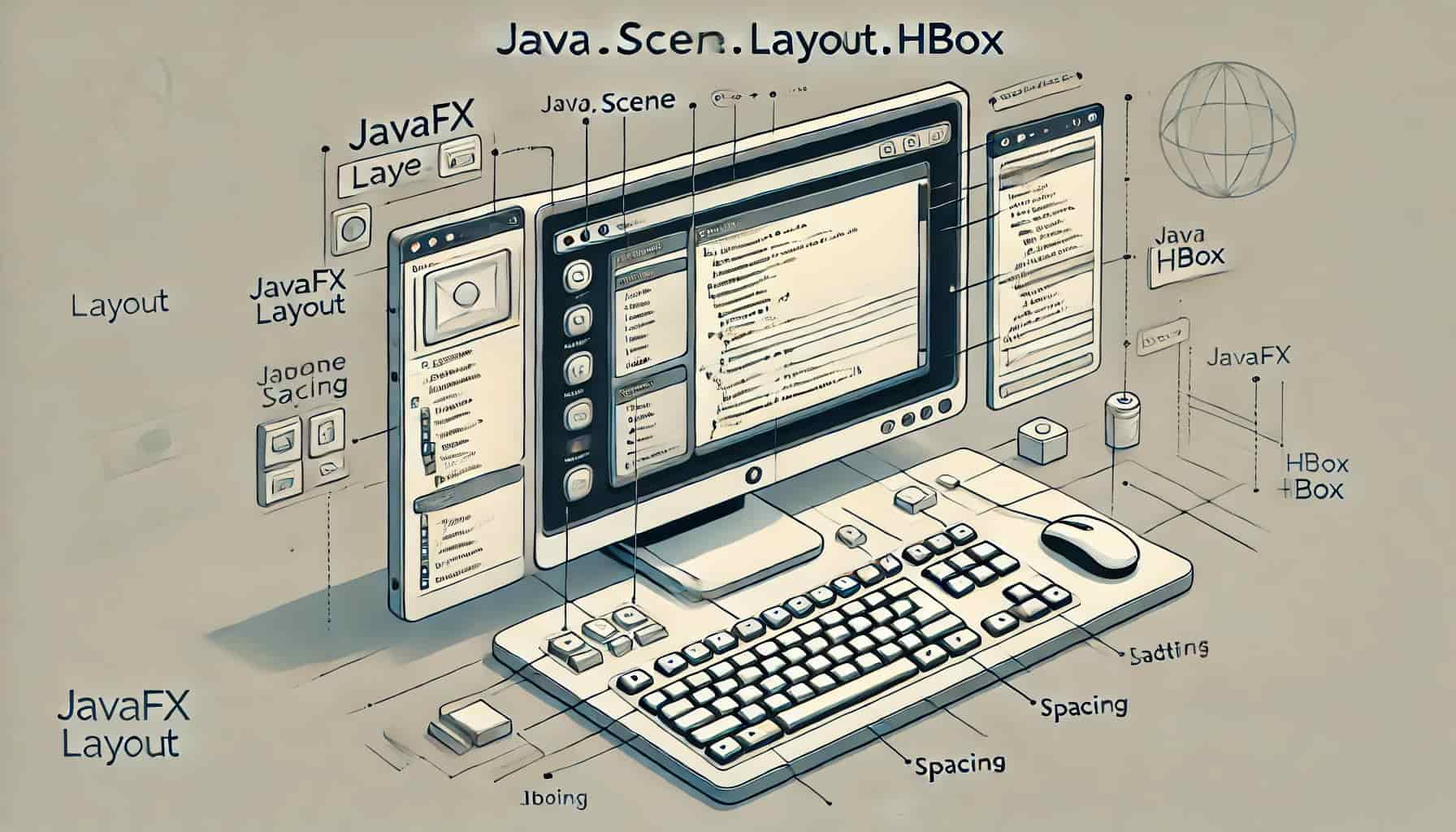 javafx.scene.layout.HBox qué es