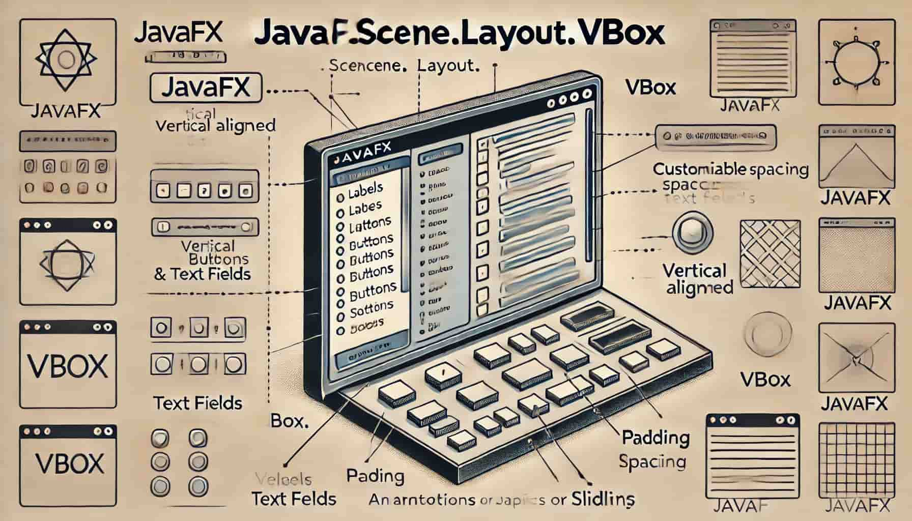 javafx.scene.layout.VBox qué es