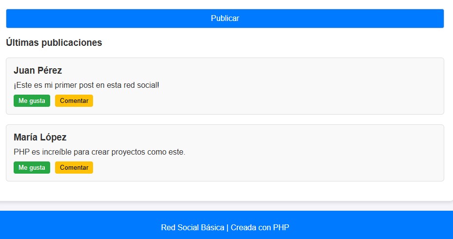 programar páginas web en PHP tipo red social