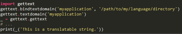 import gettext en Python