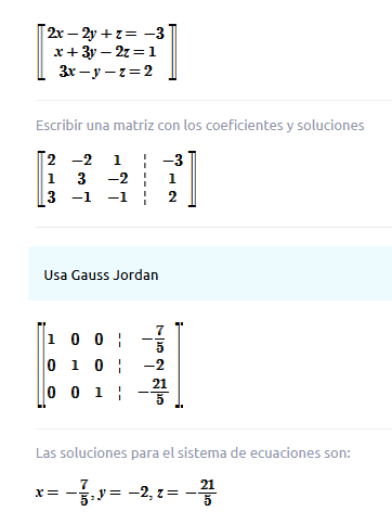 resolver sistemas de ecuaciones 2.1