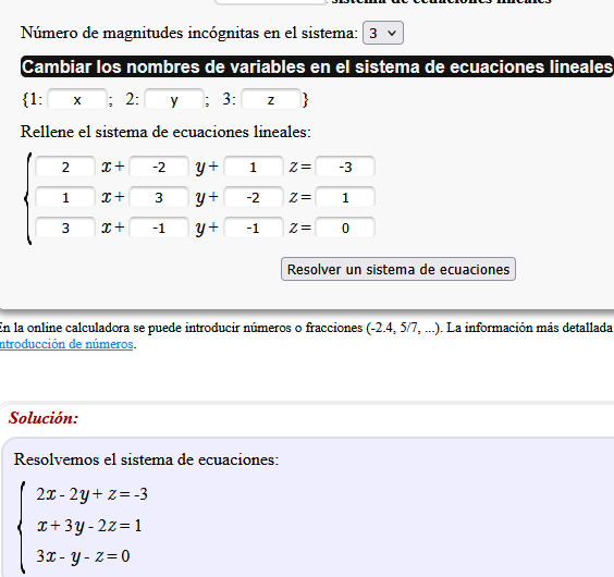 resolver sistemas de ecuaciones ej 4.1