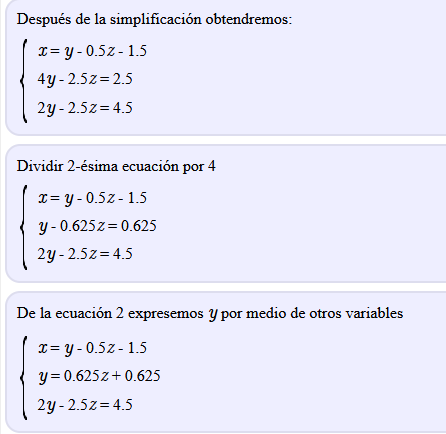 resolver sistemas de ecuaciones ej 4.3