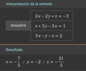 resolver sistemas de ecuaciones ej 3.2