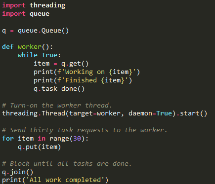 import queue en Python 