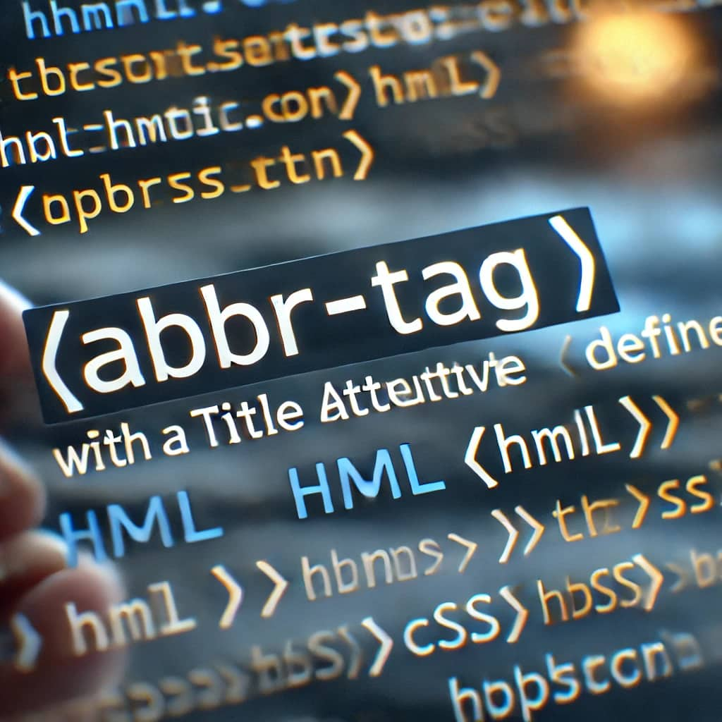 cómo usar la etiqueta abbr en HTML