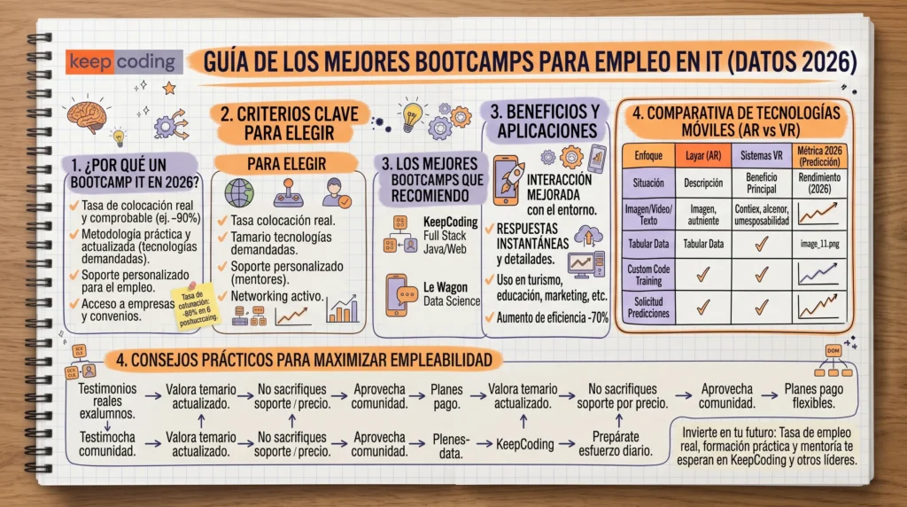 Mejores Bootcamps para Empleo en IT: Guía completa y experiencia real 1 Mejores Bootcamps para Empleo en IT