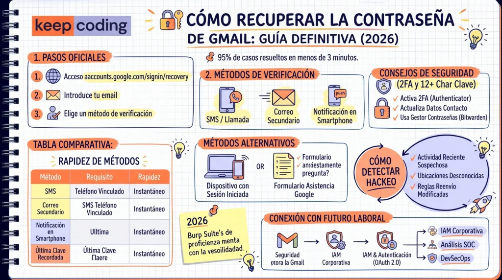 Cómo recuperar la contraseña de Gmail: guía paso a paso, métodos de verificación y seguridad 1 recuperar la contraseña de Gmail