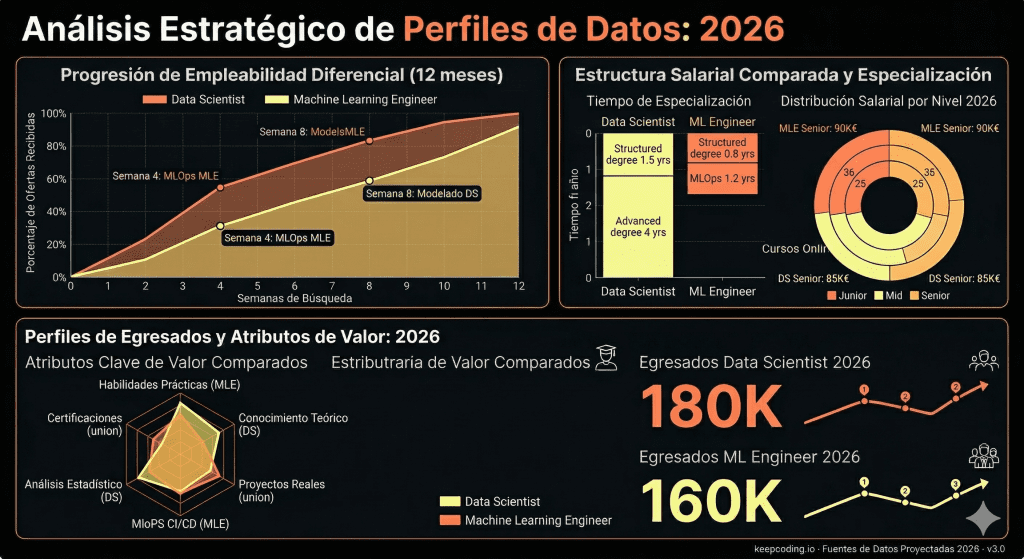 Data Scientist vs Machine Learning Engineer: diferencias reales, habilidades y cómo elegir tu camino 1 Data Scientist vs Machine Learning Engineer