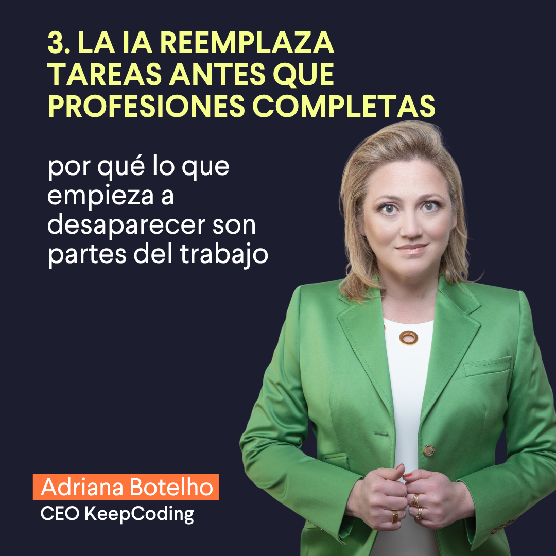 La IA reemplaza tareas